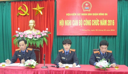 VKS quận Đống Đa tổ chức Hội nghị cán bộ công chức năm 2016
